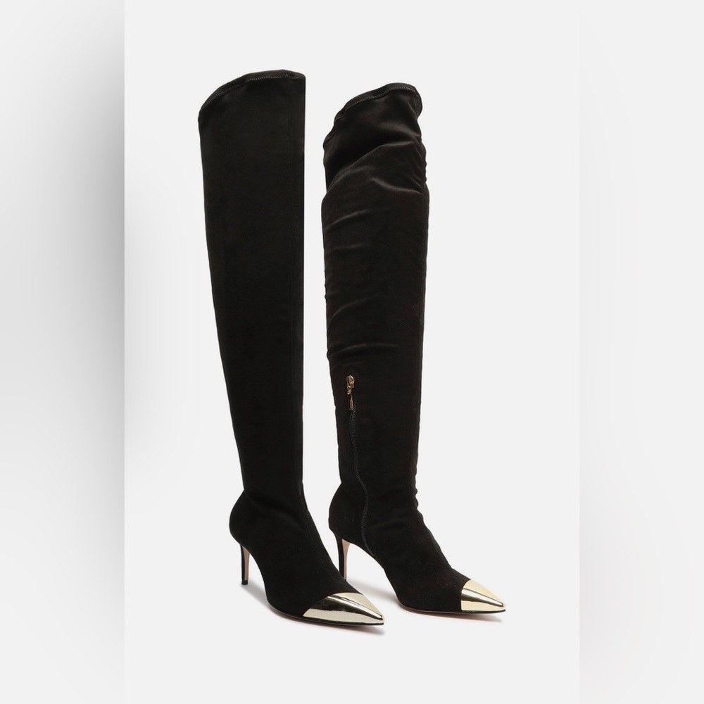 SCHUTZ size 5 Luh Up Mid Stretch Boot NEVER WORN brand new with tags